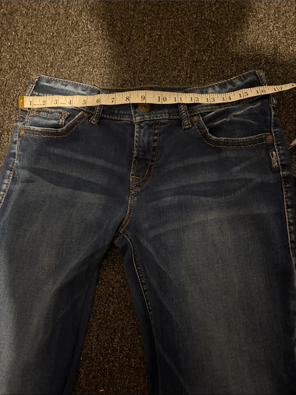 Silver Jeans Women's Boot Cut Dark Blue Denim size 32/31 - Picture 6 of 6